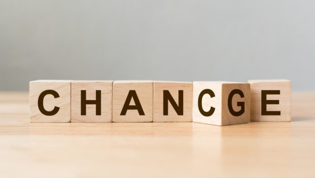 Block letters spelling chance and change